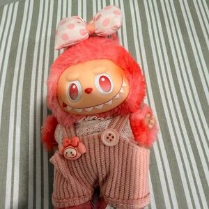 Charming Pink Monster Plush with Bow